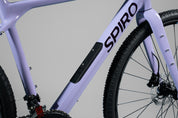 Bicicleta de gravel ORIGEN AL en aluminio y tenedor en carbono grupo Shimano Cues de 2x10 vel. Color Jugo de Mora en Leche