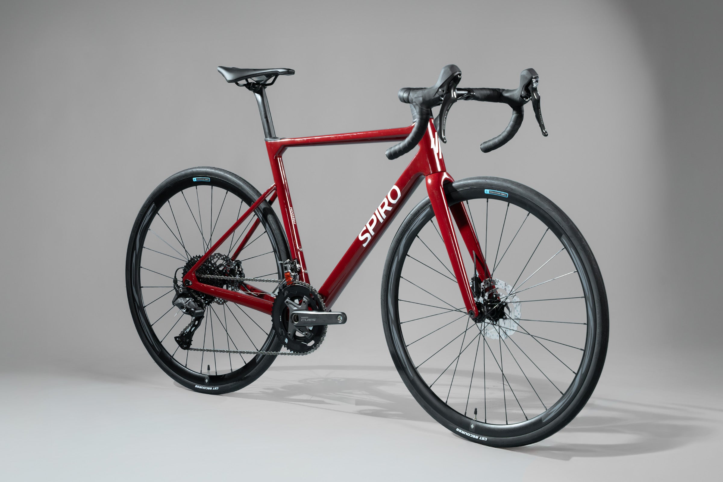 Bicicleta de ruta FREEDOM en carbono grupo Shimano Cues 2X10 vel. color Bocadillo