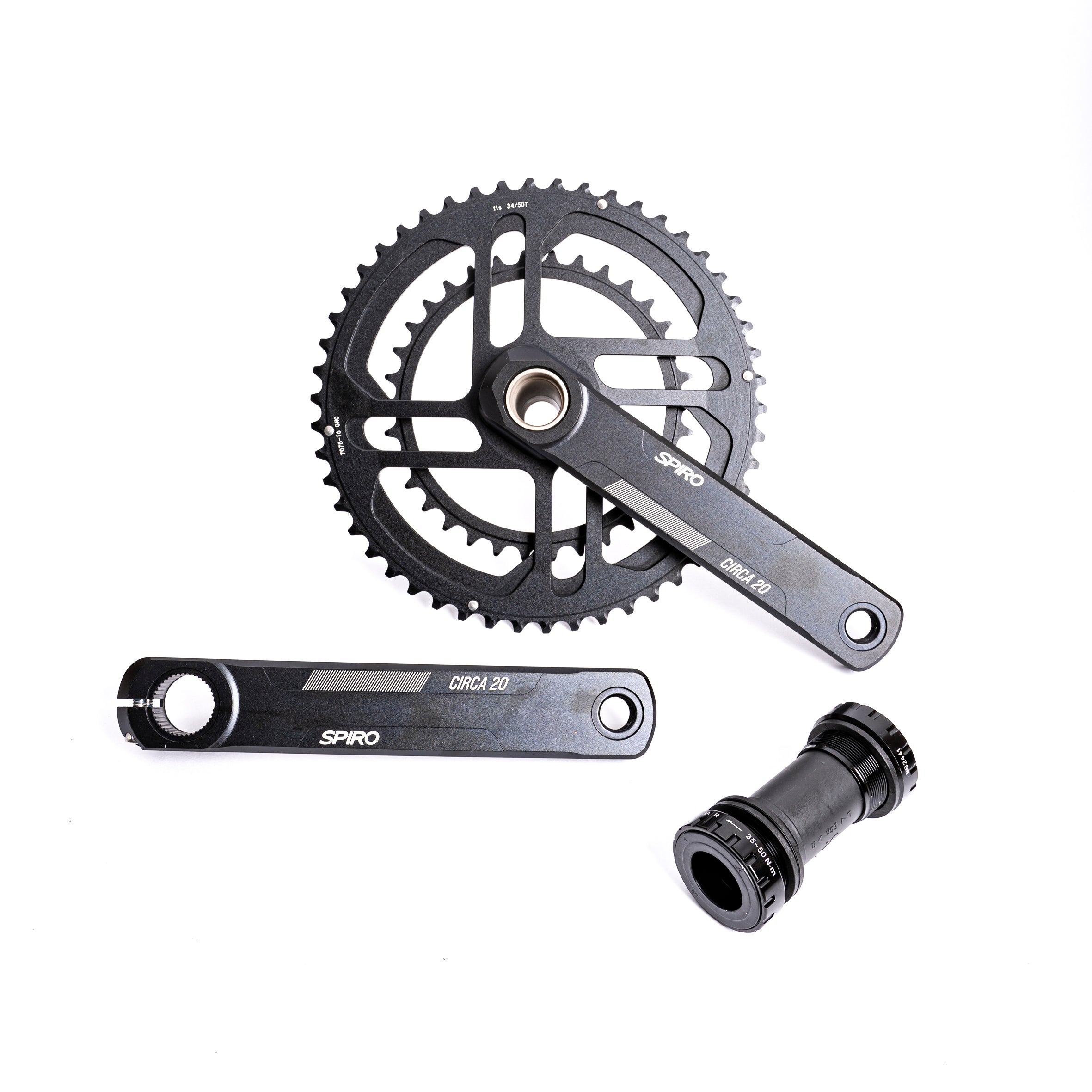 Embielado biplato SPIRO CIRCA ultraliviano - 170MM para ruta