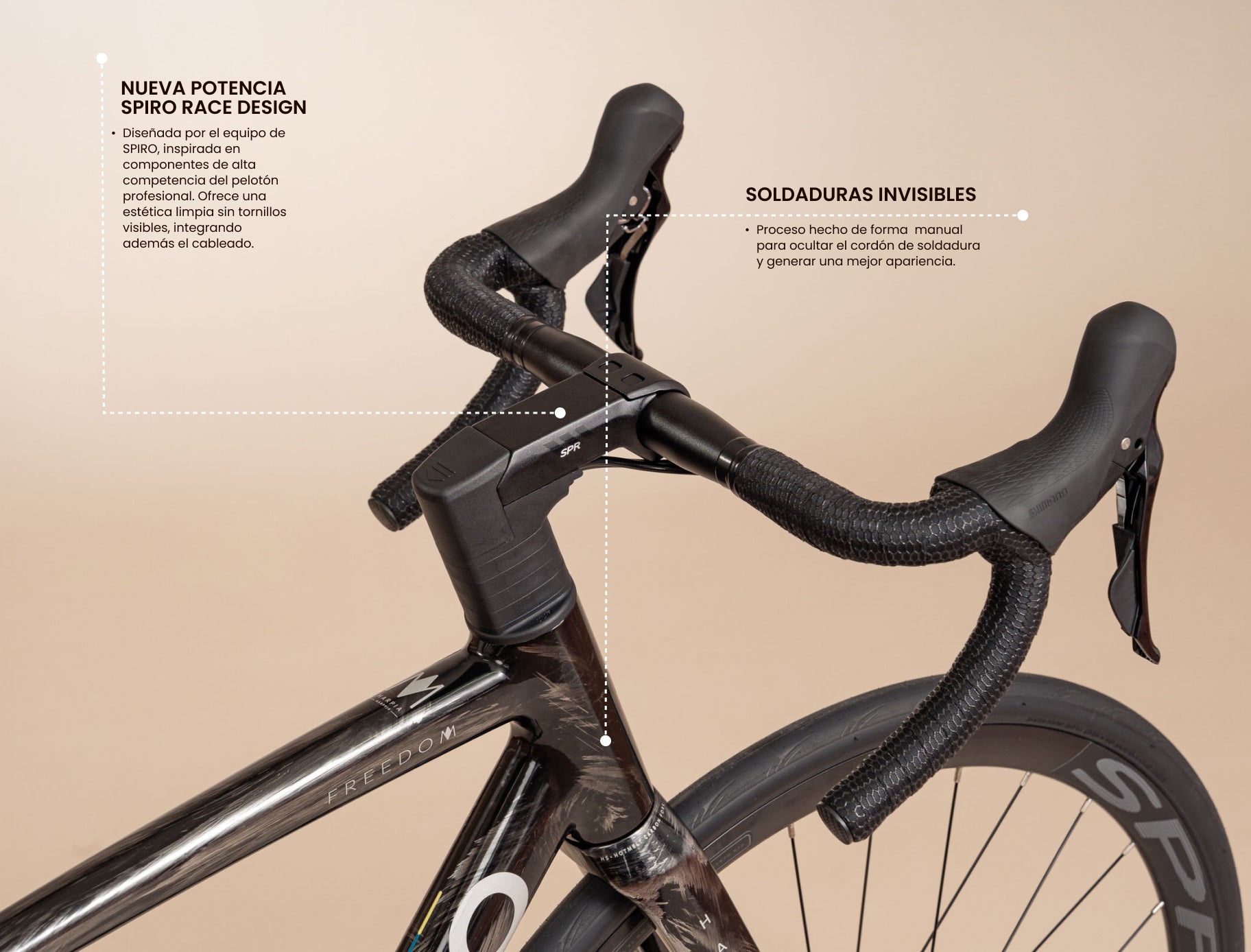 Bicicleta de ruta en aluminio FREEDOM DISC AERO HARPÍA Grupo