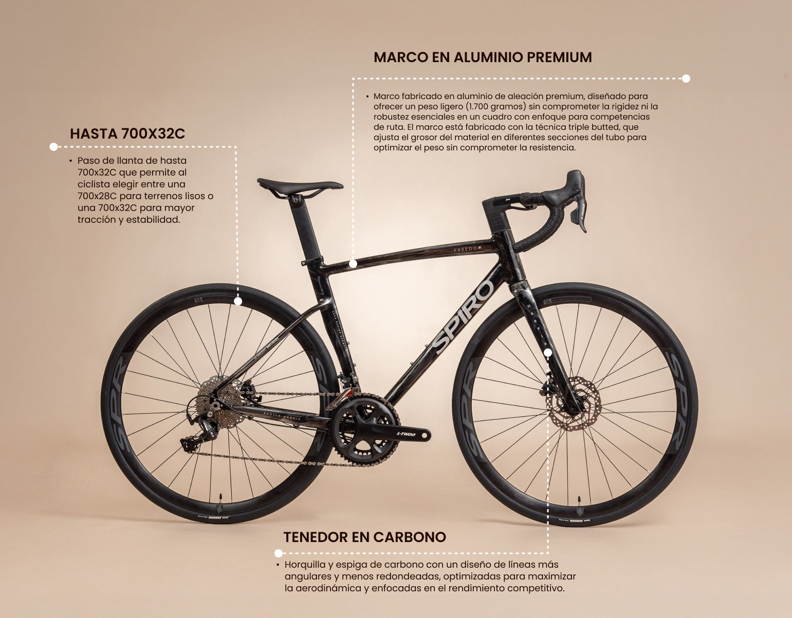 Trek Domane Al Bicicleta Trek Carbono Ruta Domane AL 52 Trek Black