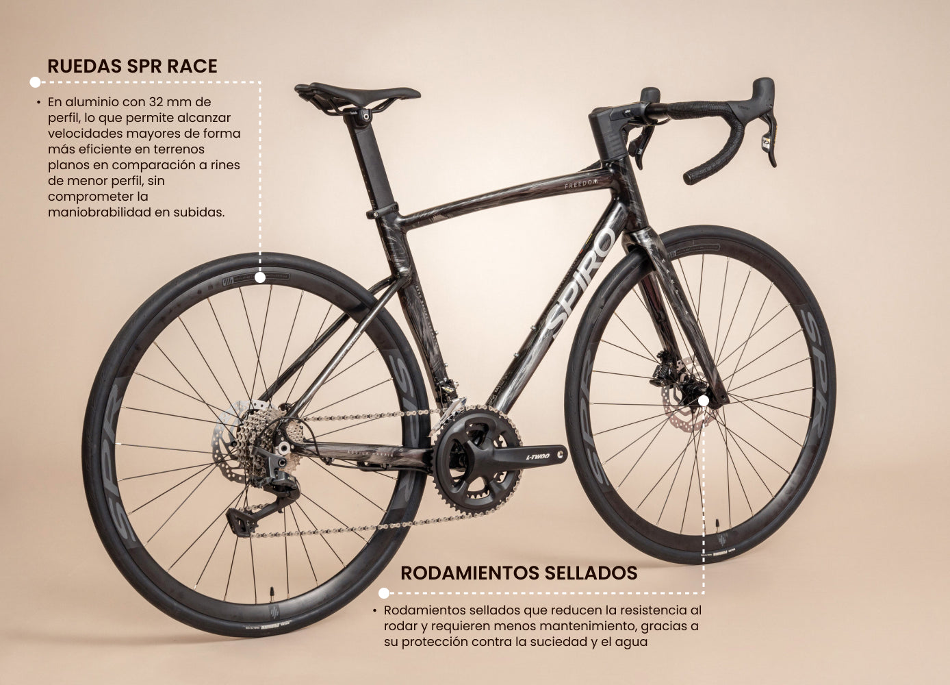 Freedom Spiro Bicicleta Carretera 12 Velocidades Bicicleta De Ruta