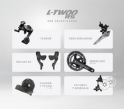 Bicicleta de ruta ELEMENTO en aluminio grupo LTWOO R5 2x9 vel.