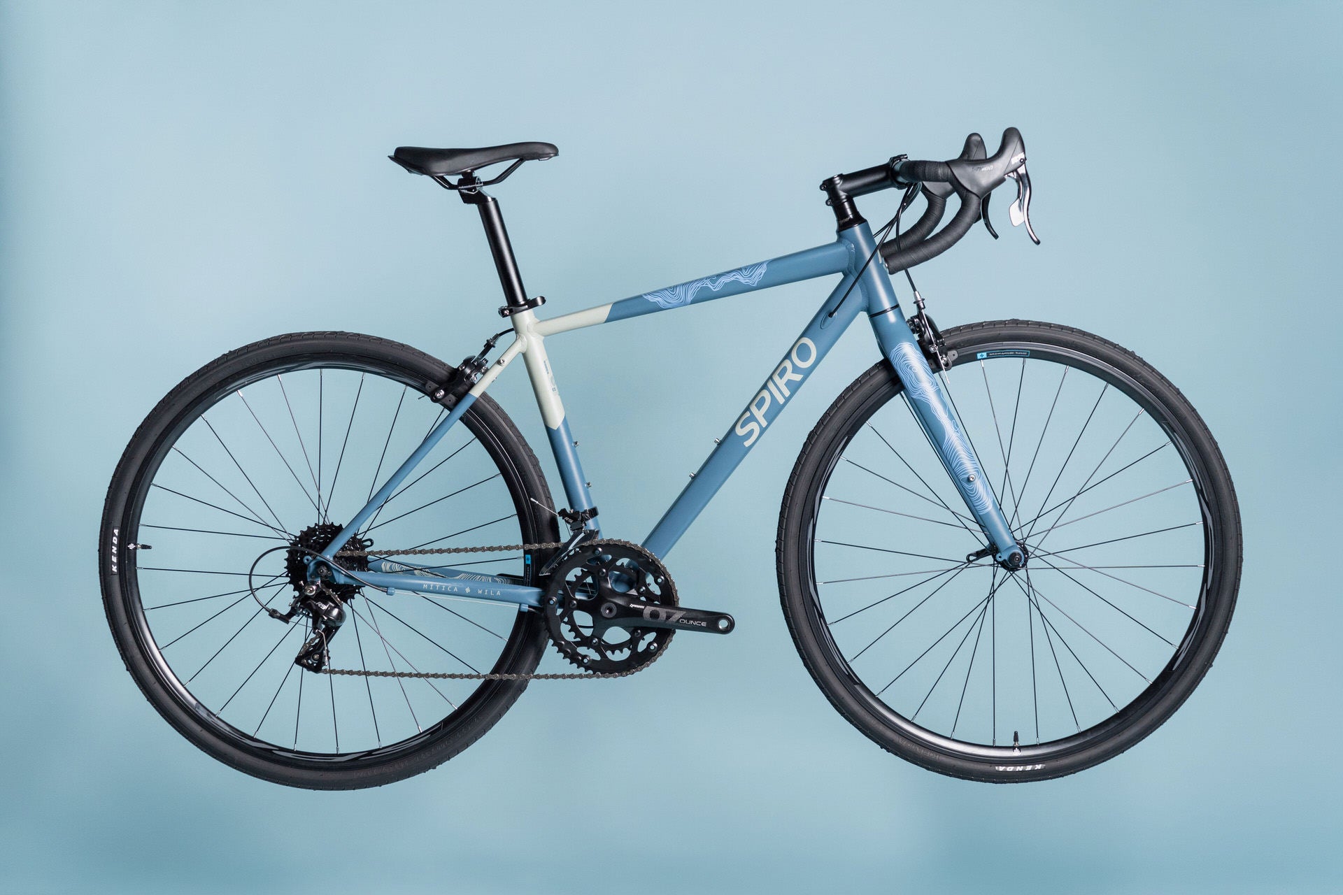 Bicicleta de ruta y gravel MITICA en aluminio grupo LTWOO R5 9 velocidades