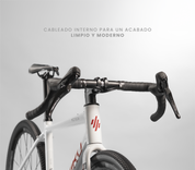 Bicicleta de gravel MÍTICA en aluminio grupo CUES 2x10 vel.