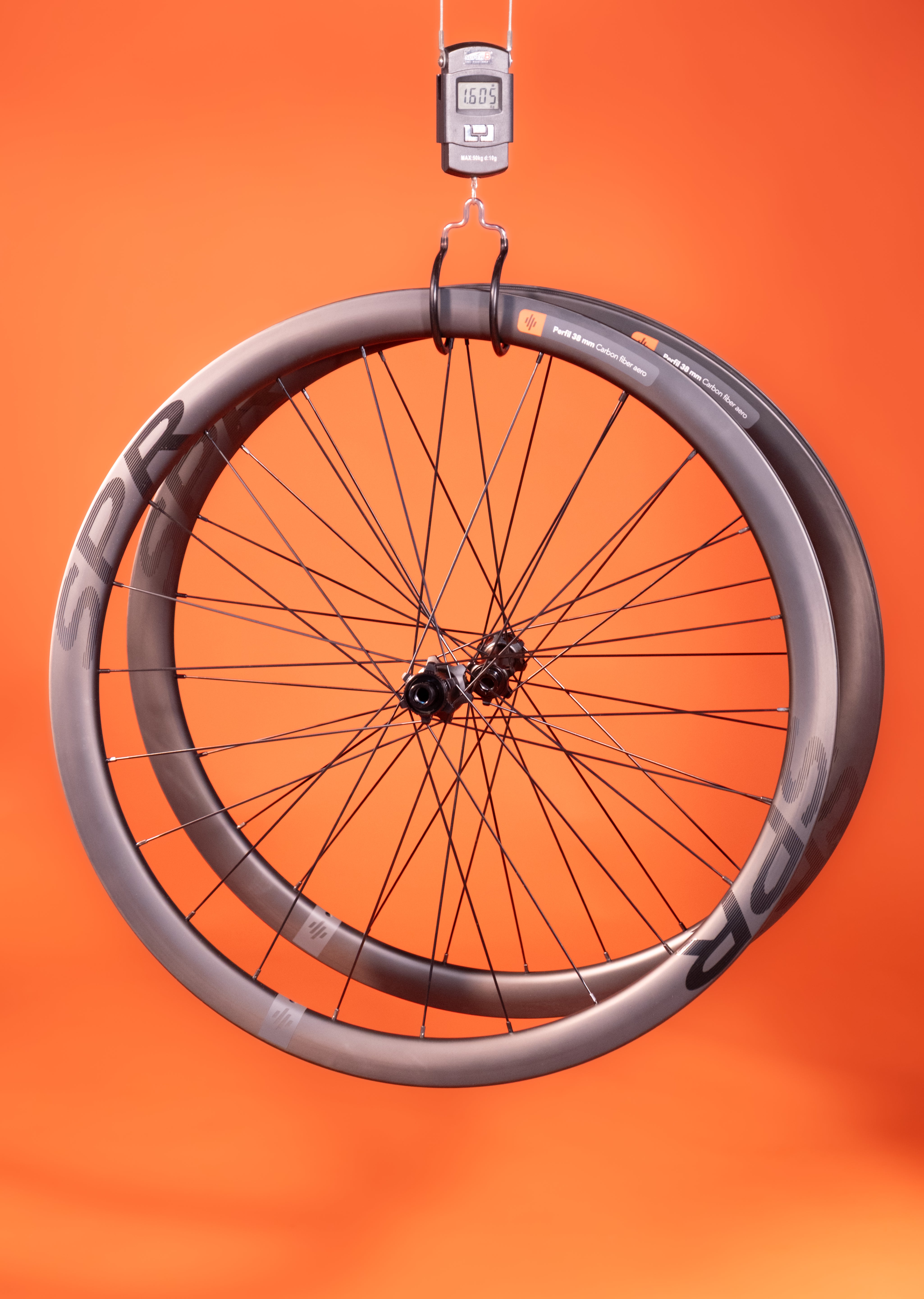 Ruedas en carbono para bicicleta de ruta y freno de disco perfil 38 mm SPR RACE LEGEND