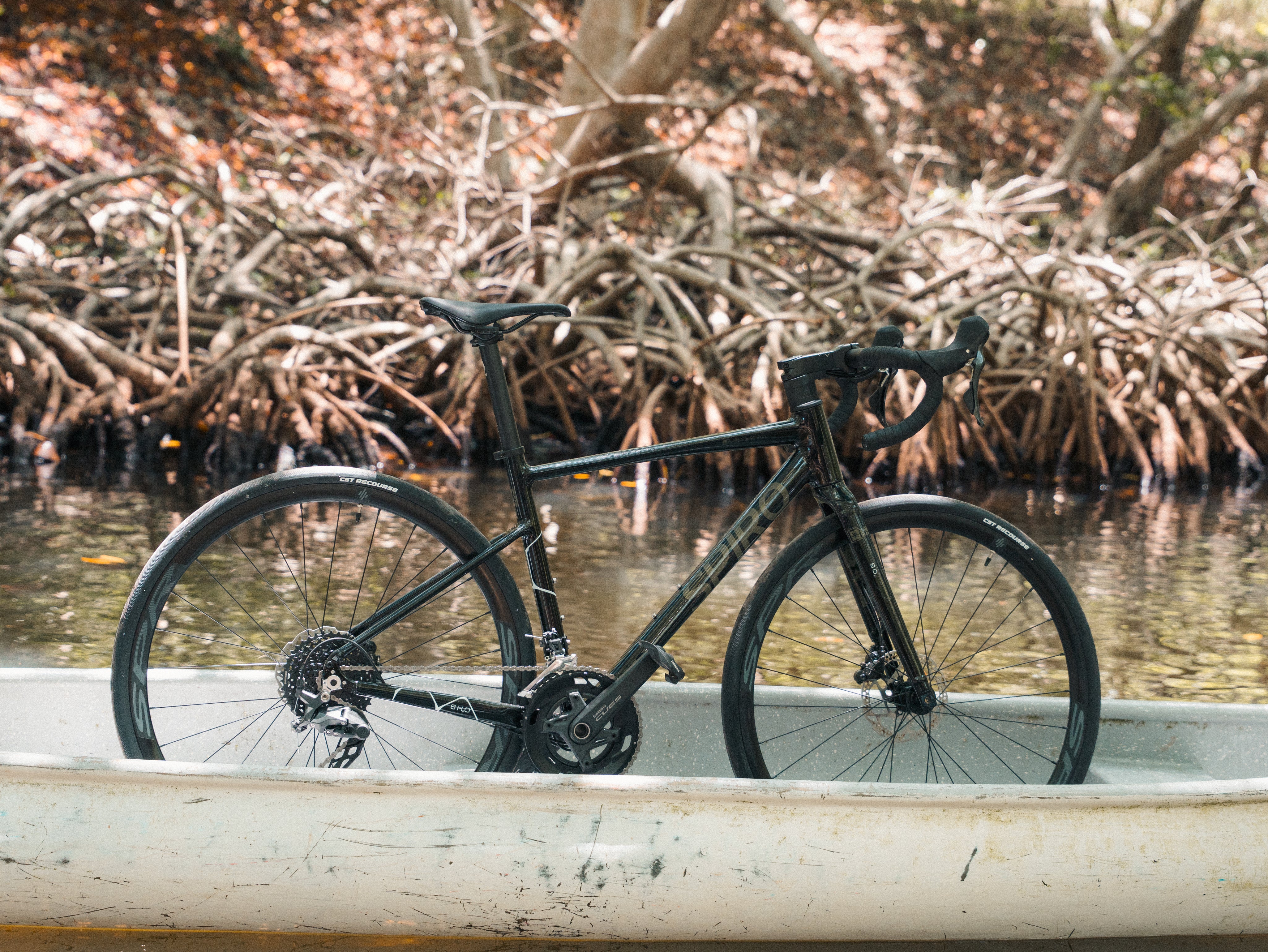Bicicleta de ruta ELEMENTO en aluminio grupo CUES 2x10 vel.
