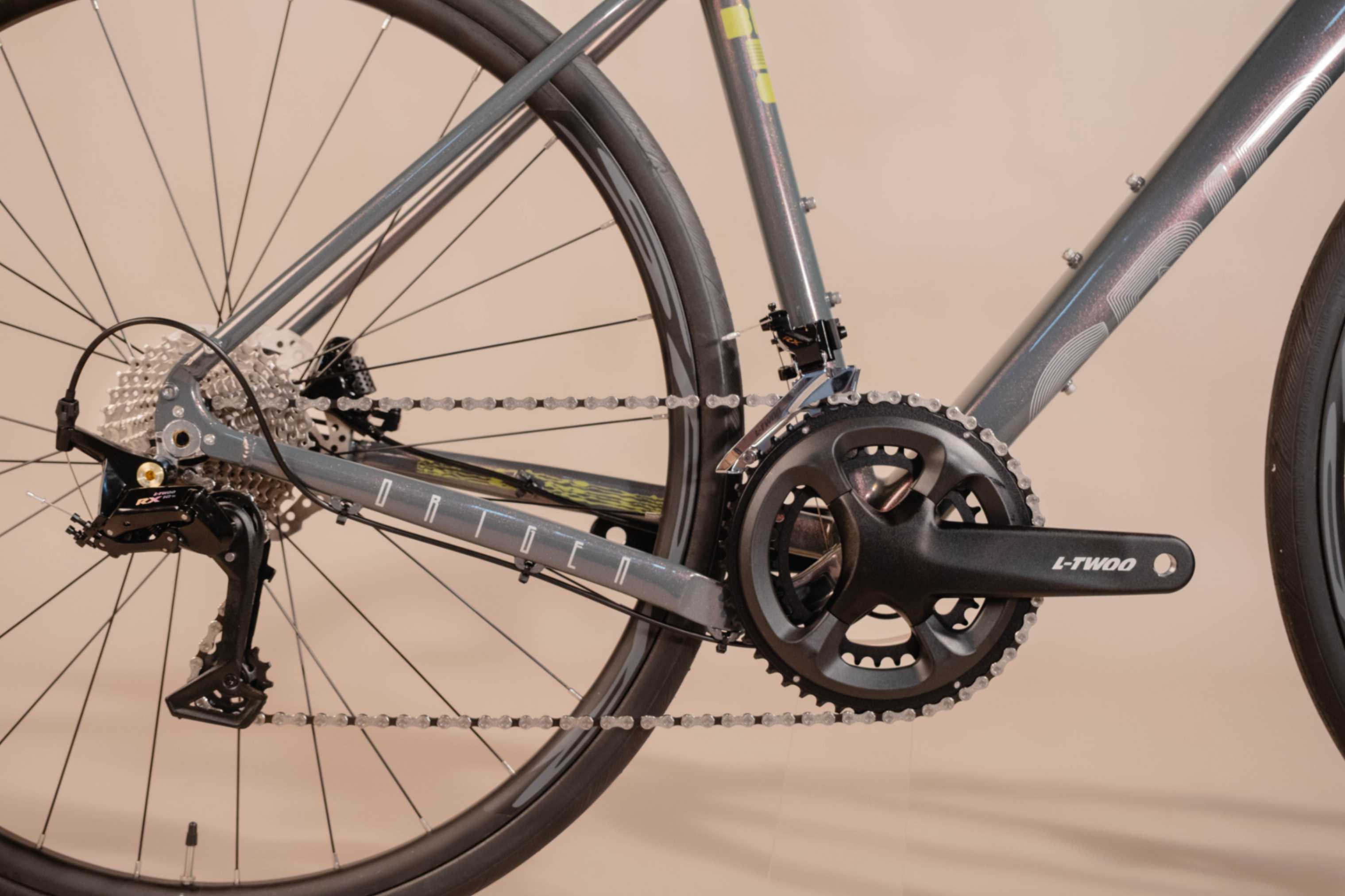 Bicicleta de ruta/gravel ORIGEN ALL ROAD en aluminio con tenedor en carbono y grupo LTWOO RX de 2x12 velocidades