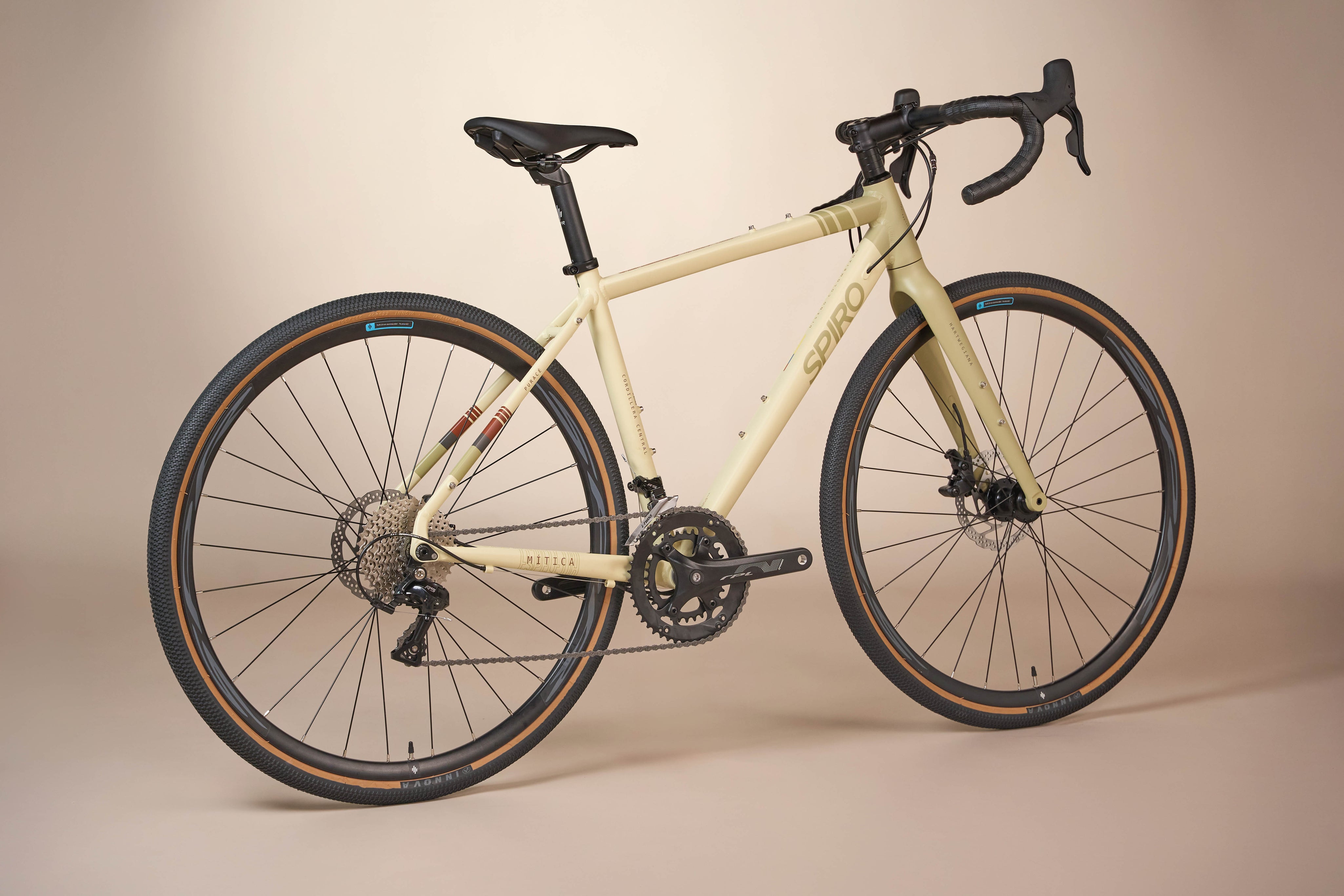 Bicicleta de gravel en aluminio MÍTICA DISC PURACÉ 9 velocidades