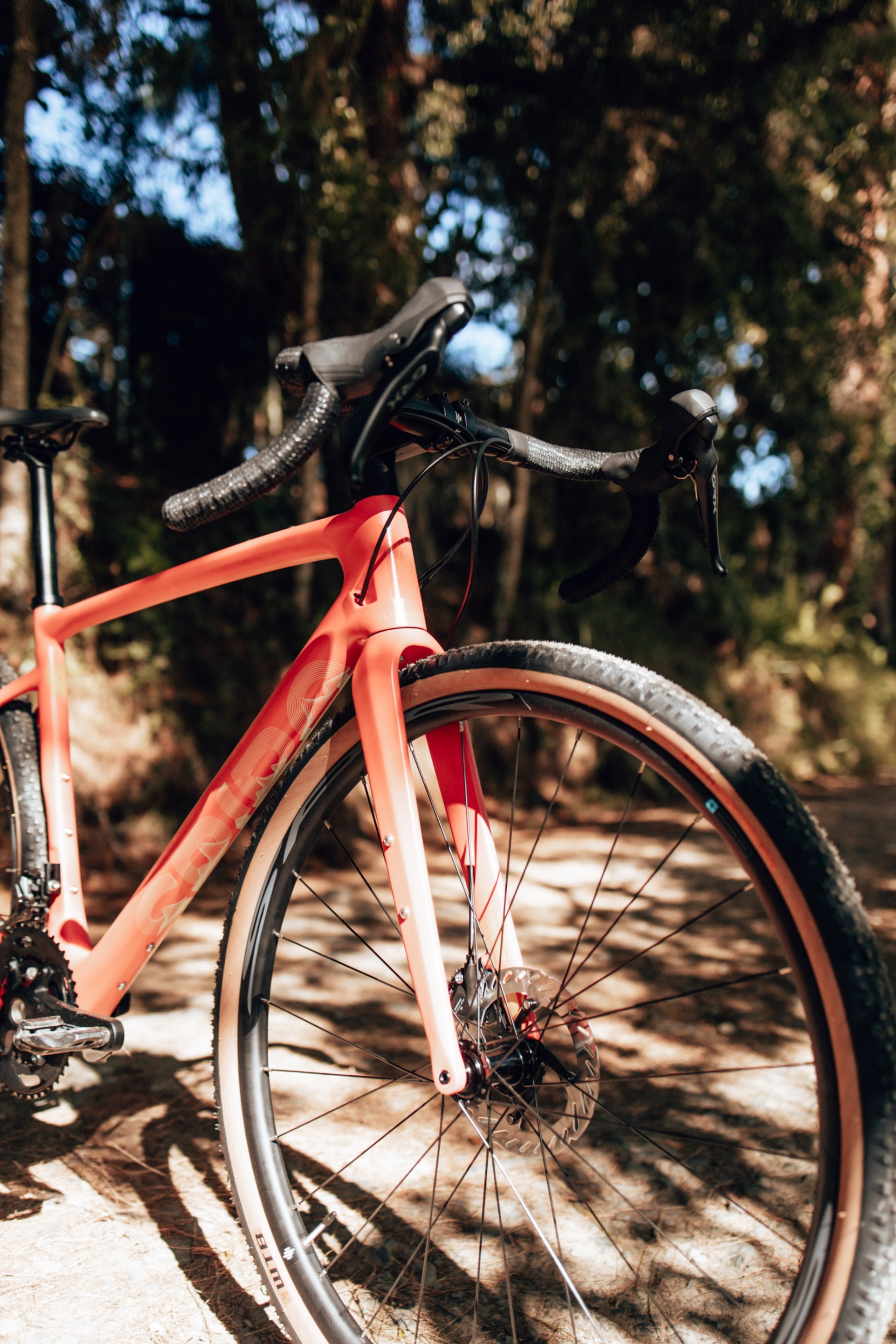 Bicicleta de gravel en carbono ORIGEN CUMBIA ZAPOTE Grupo GRX 2x12 velocidades