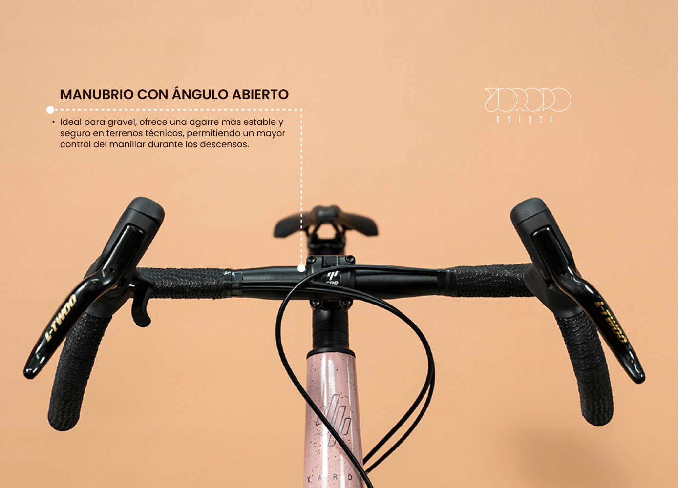 Bicicleta de gravel en aluminio ORIGEN JOROPO Grupo LTWOO GRT 1x12